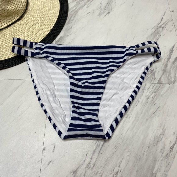 New! Splendid Never Enough Stripe Bikini Bottom - Picture 1 of 11